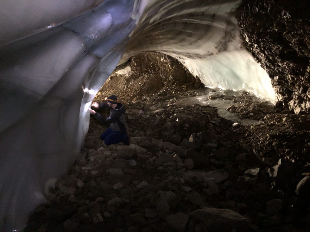 Ice cave sampling